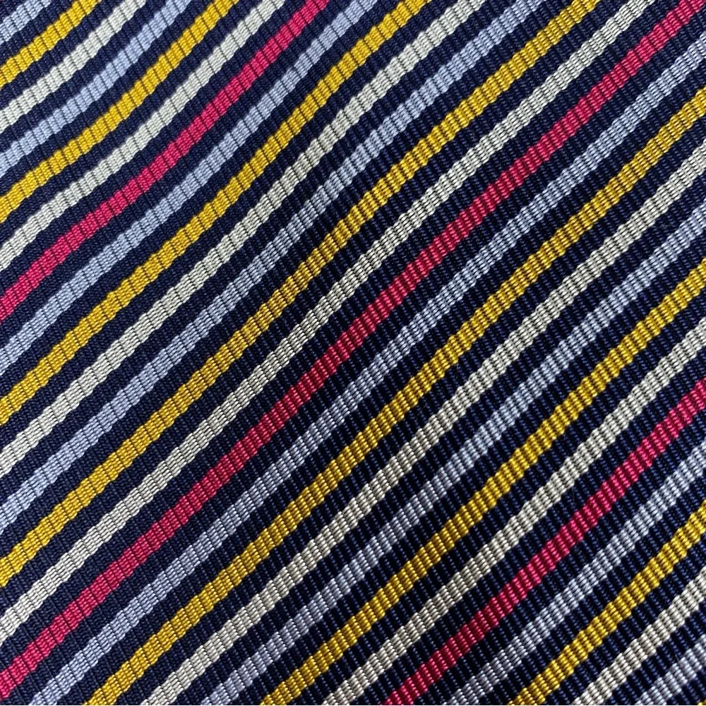 Gallieni 1889 Tie‎ Men's 100% Silk Multicolor Striped Made in Italy 3.50